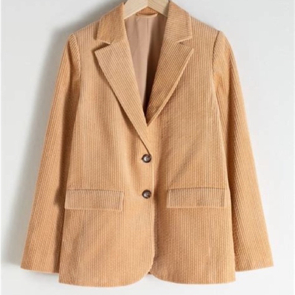 & Other Stories Tan Corduroy Blazer | NWT | Chic Tailored Look , Ivy League